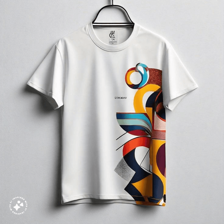 Color Block Abstract Tee