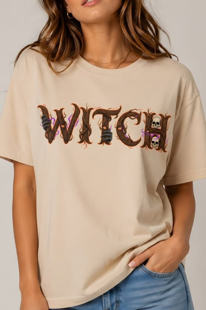 Halloween witch tee